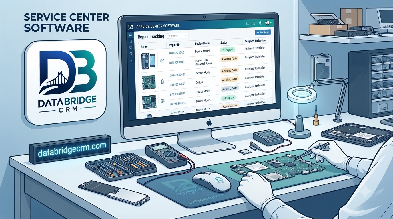Service Center Software by DataBridgeCRM: For Phone, Computer & Electronics Repair Shops